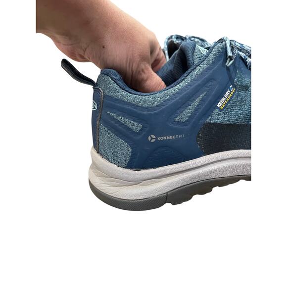 KEEN Terradora II Waterproof Hiking Shoes Blue Lace Up All Terrain Sz 7.5 Women - Picture 6 of 10